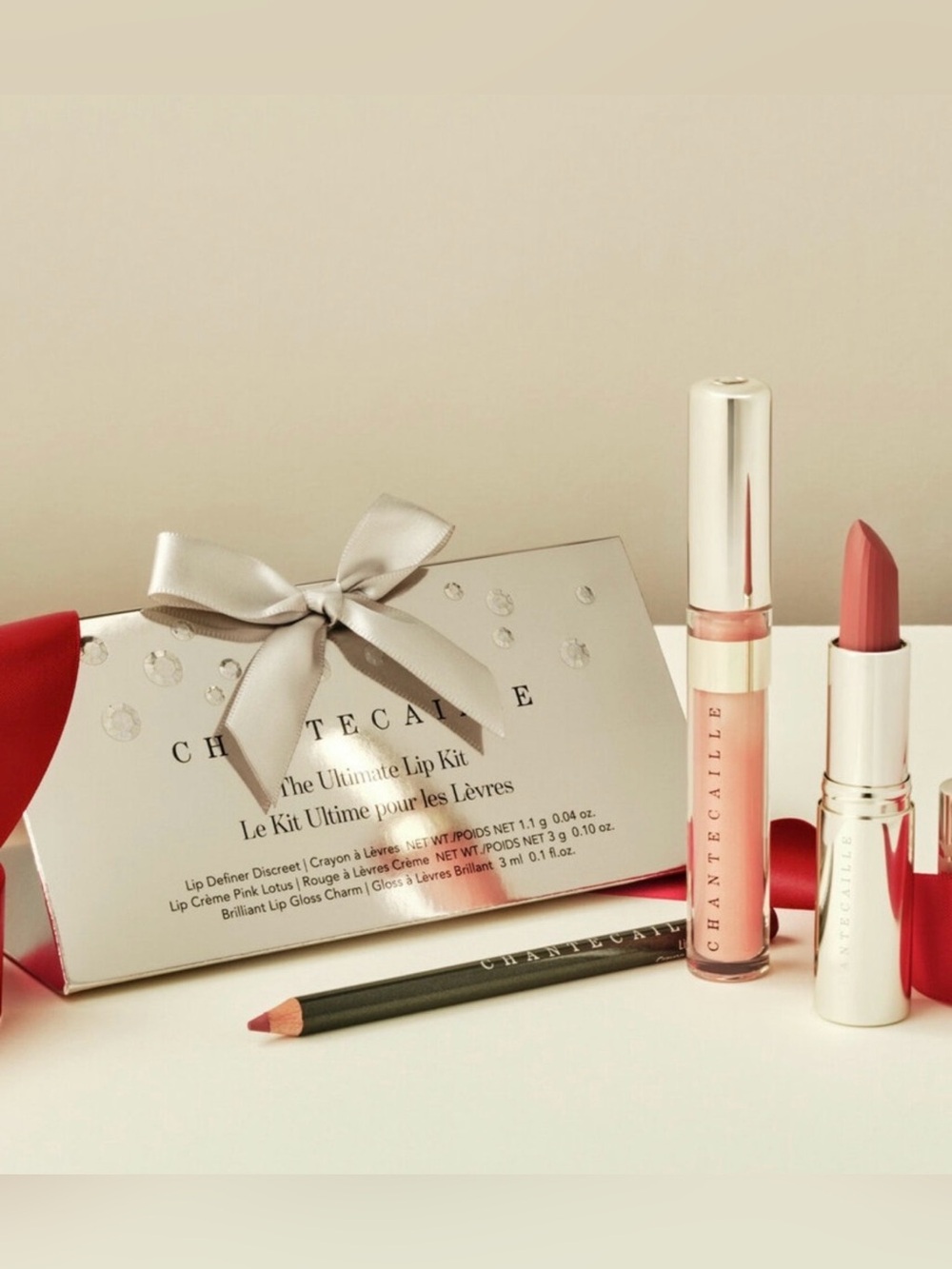 Chantecaille The Ultimate Lip Kit - Liner, Lipstick, Gloss Limited Edition NIB